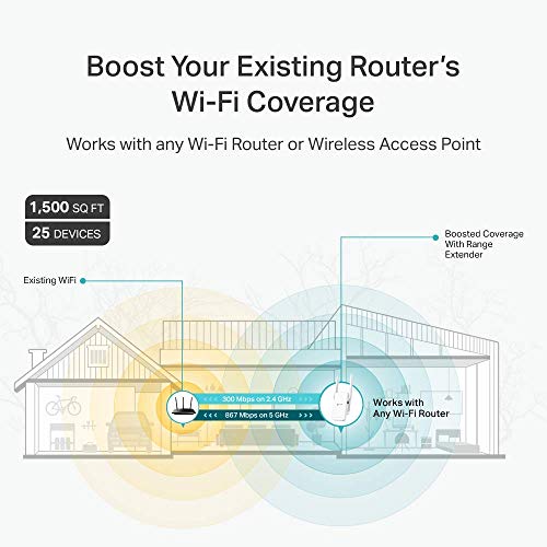 TP-Link AC1200 WiFi Extender(RE315), Covers Up to 1500 Sq.ft and 25 Devices, Up to 1200Mbps Dual Band WiFi Booster… - Image 2