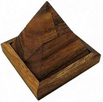 Triangle Pyramid Wooden Brain Teaser Puzzle