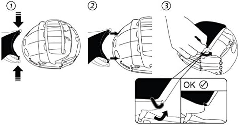 OVERADE Cache de Protection pour Casque de vélo Pliant - Plixi