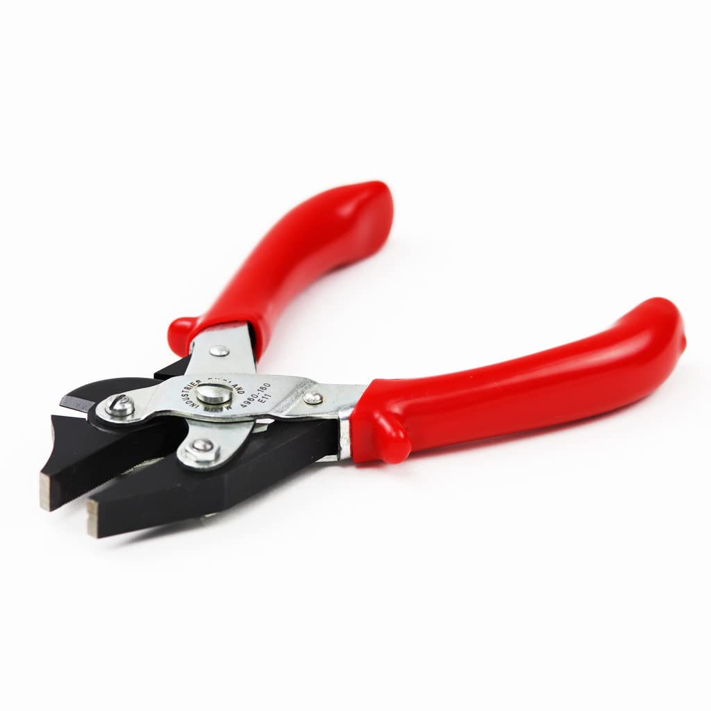 Maun 4960-140 Side Cutter Parallel Plier for Hard Wire Comfort Grips 140 mm | Cuts 2.0 mm Hard Wire and 3.0 mm Soft Wire | Serrated Jaws | V-Slot to Grip Wire Rod | Professional