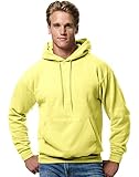 Hanes Men's Fleece Full Cut Dyed to Match Drawcord Hooded Pouch Pocket Pullover