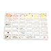 Hard Plastic Clear 36 Compartment Jewelry Storage Box Organizer with Removable Dividers