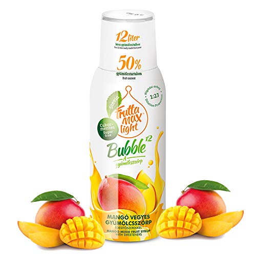 Light Mango 500ml Fitness-Sirup von FruttaMax Getränkesirup | Zuckerfrei | mit Stevia | 50% Fruchtanteil