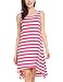 Hotouch Women Sexy Sleeveless Loose Casual Beach T-Shirt Dress (Rose M)