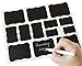 Chalkboard Labels - Chalk Labels by Cestari Kitchen - Set of 52 Assorted Premium Reusable Decorative Blackboard Stickers for Stylish Organization, Wedding Decorations, and Craft Projects