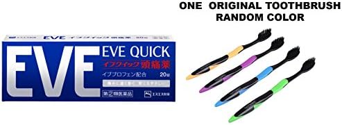 EVE QUICK 20 tablets with original toothbrush