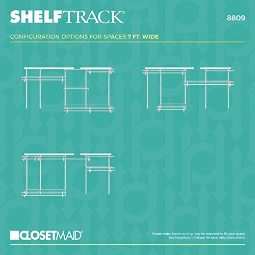 ClosetMaid ShelfTrack Wire Closet Organizer System, Adjustable From 5