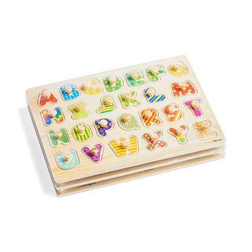3 Wooden+Peg+Puzzle+toddlers+Alphabet