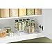 iDesign BPA-Free Plastic Deep Kitchen Storage Bin with Handles, Spice Rack