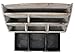 Executive Office Solutions Vintage Rustic Wooden Office Desk Organizer & Mail Rack for Desktop, Tabletop, or Counter - Distressed Torched Wood-Store Supplies, Desk Accessories, Mail – Barnwood (WO3B)