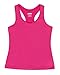 Prince Girl's Racer Back Athletic Stretch Tennis Tank Top, Pink, Large