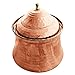 Mandalina Magic Copper Kitchen Canister with lid – Handmade, Medium 2 quart Hammered Metal Jar, Tin, Urn for Cookie Storage, Coffee, Tea, Sugar, Biscuits, Flour, Snacks, Garlic, Candy, Dog Treats