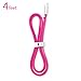 VOJO 4ft Tangle-Free Micro USB Cable [Pink], High Speed USB 2.0 Male A to B Sync & Charging Cord for Android, External Battery Pack, Cameras and More