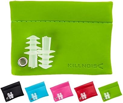 Killnoise Sound Protecting Earplugs for Concerts, Festivals, Motorsports, Hunting (Lime, Medium / Large)