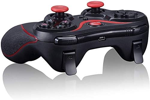 Maegoo Mando Inalámbrico para PC PS3, 2.4G Bluetooth Game Controller Gamepad Joystick Inalámbrico con Soporte de Teléfono para Android Smartphone Xiaomi Huawei Samsung PC Windows PS3 Smart TV 7 41VcdQBiGPL. AC