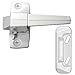 Ideal Security SK10W ZD Inside Latch for Storm and Screen Doors Solid Strike Included, White