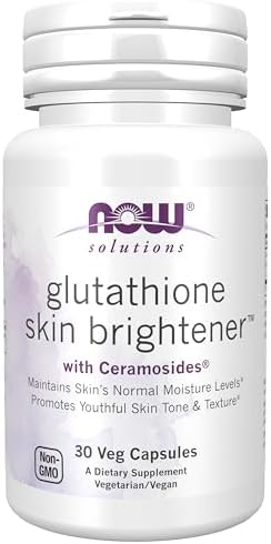 NOW Glutathione Skin Brightening Solutions - 30 Veg Capsules price in Saudi Arabia | Amazon Saudi Arabia
