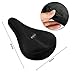 [SALE]Bicycle Saddle Cover/Bicycle Seat Cover,ViMall Comfortable Silicone&Memory Foam Padded Soft Gel Relief Cycling Bicycle Bike Saddle Seat Cushion Pad Cover for Mountain/Road Biking&Race -Black