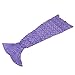 Awkli Mermaid Tail Blanket Crochet Super Soft Comfortable Suitable for All Seasons Sofa Blankets,Gift for Mother Day, Halloween, Thanks Giving Day, Valentine's (Purple)