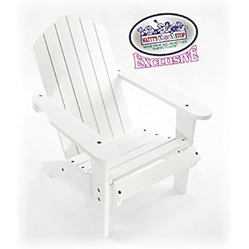 Amazon.com: Matty's Toy Stop White Wooden Doll Furniture 