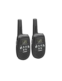 Par de radios doble sentido Uniden modelo GMR1636-2C, recargables, FRS / GMRS, con 22 canales y 16 millas de alcance, de color negro, 25,7 km - GMR1636-2C, talla única , Negro