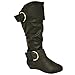 Twisted Women's Tara Wide Calf Wedge Fashion Boot