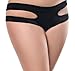 J-boxing Women Crotchless Panties Plus Size Open Crotch Panty Underwear Black