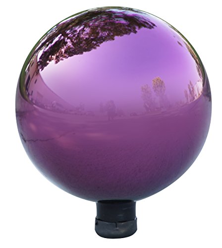 Alpine Electric Purple Glass Gazing Globe, Purple