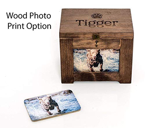 Personalized Pet Memory Box Dog/Urn Memorial Photo Frame Chest Picture Keepsake - Thumbnail 3