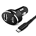 Nekteck USB Type C Car Charger with 45W Power Delivery and 12W USB A Port for Ipad pro, MacBook Pro/Air 2018, Galaxy S9/S8, Google Pixel 3XL, 3.3ft USB C Cable Included (NOT Ideal for Note10/S10/10+PP primary