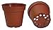 30 Plastic Pots for Plants, Cuttings & Seedlings, 4-Inch, Standard. Color: Terracotta primary