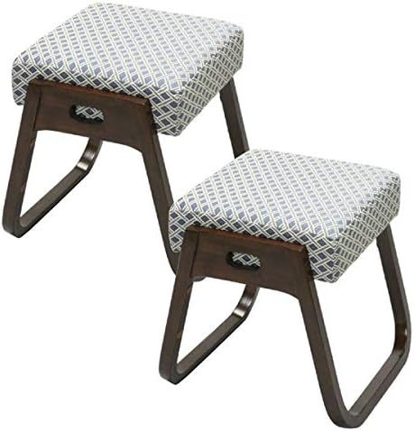 木製スタッキングスツール 座 楽椅子 2脚組 高さ40cm 和室 洋室