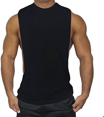 ALAPUSA New Muscle Cut Workout T-Shirt Bodybuilding Tank Top