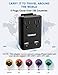 International Plug Adapter, TESSAN Travel Adapter Worldwide with 2 AC Outlets 2 USB Ports, Universal Outlet Plug Adaptor for EU, UK, US, AU