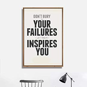 Framed Canvas Wall Art for Living Room, Bedroom Quotes Canvas Prints for Modern Home Decoration Ready to Hang - 16"x24" inches