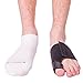 BraceAbility Soft Big Toe Protector | Padded Foot Cushion Bandage Wrap for Callus, Corn, Blister, Wound & Arthritis Pain in Shoes (M-Right)