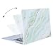MOSISO Compatible with MacBook Air 13 inch Case (Models: A1369 & A1466, Older Version 2010-2017 Release), Plastic Pattern Hard Shell Case & Keyboard Cover & Screen Protector, White Green Marble
