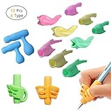 Pencil Grips, Sooncoming 13 PCS Pen Writing Claw Aid Writing Correction Finger Grips Tool for Kids Handwriting, Trainer Posture for Pupils Kids Adults Students Children, Special Needs for Righties