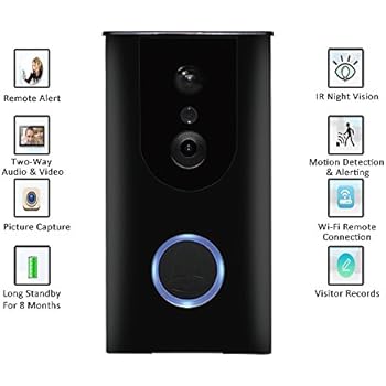 Amazon.com: Ring Wi-Fi Enabled Video Doorbell in Satin