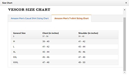 vescor men's cotton t-shirt (ps-11-v-top)