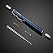 Ballpoint Pens, Kyinflose Slim Black Ink Matte Metal Retractable Gift Pen (1.0mm) with Box,Roller Ball Fancy Nice Medium Point Pens with 1 extra refill (1.0mm) for Men Women Office Business, Navy Blue