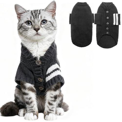 EXPAWLORER Knit Cat Cardigan