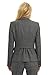 Rekucci Collection Women's One Button Tailored Stretch Wool Suit Jacket (4,Grey Glencheck)