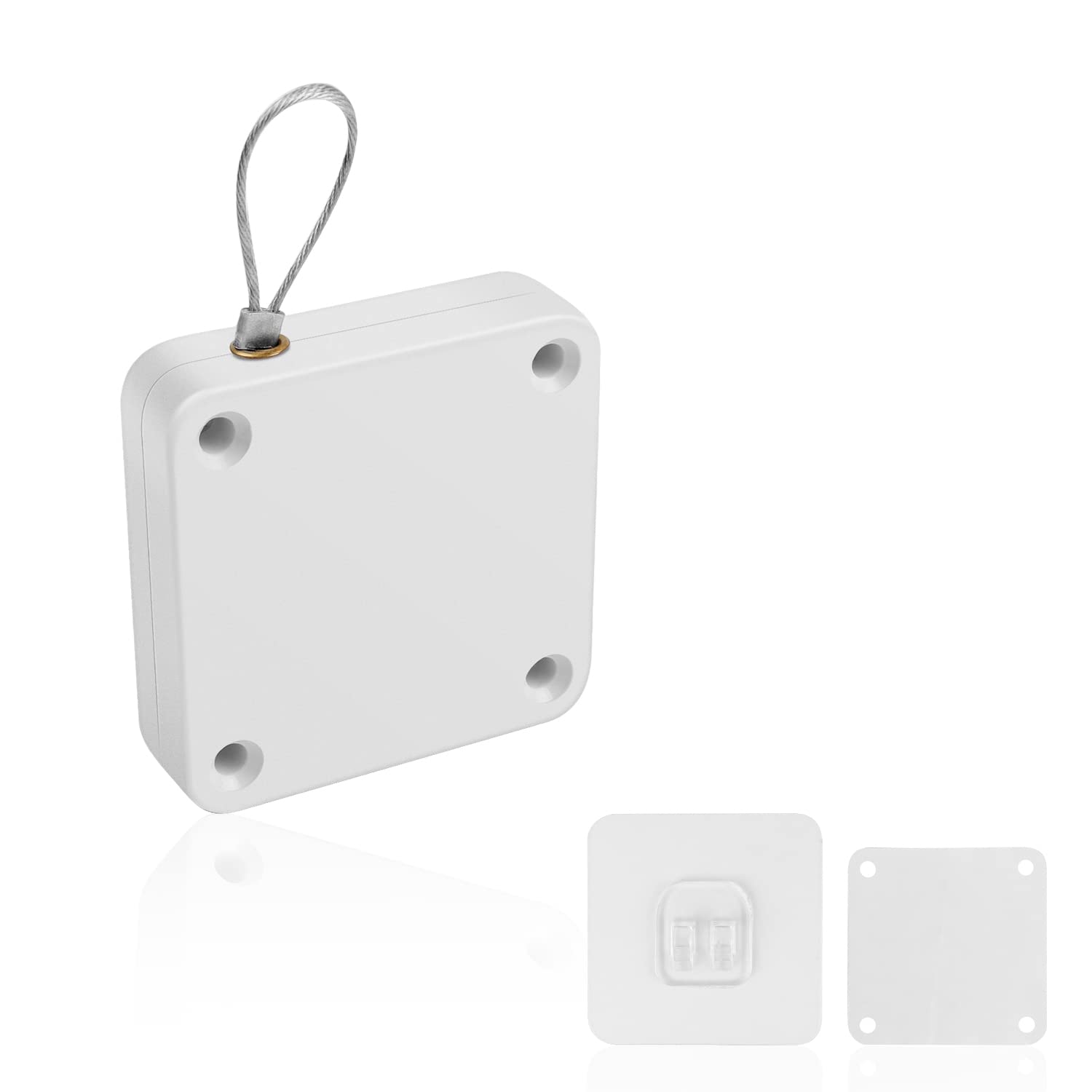Door Closer, KINHARD Punch Free Automatic Sensor Door Closer, White Door Closers for Interior Door, Suitable for All Types of Aluminum Alloy and Wooden Doors