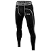 Men's Boys TCA Pro Performance Compression Base Layer Thermal Tights / Leggings - Black Stealth 12 years