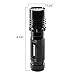 DURACELL CMP-8CUS TOUGH COMPACT PRO SERIES CREE LED FLASHLIGHT 3 Functions: 100% / 30% / Strobe, 469 FT Beam Distance, 300 Lumens, 5W, 3 Duracell AAA Batteries Included