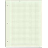 TOPS Engineering Computation Pad, Quad Rule, Letter Size, Green Tint, 100 Sheets per Pad (35500)