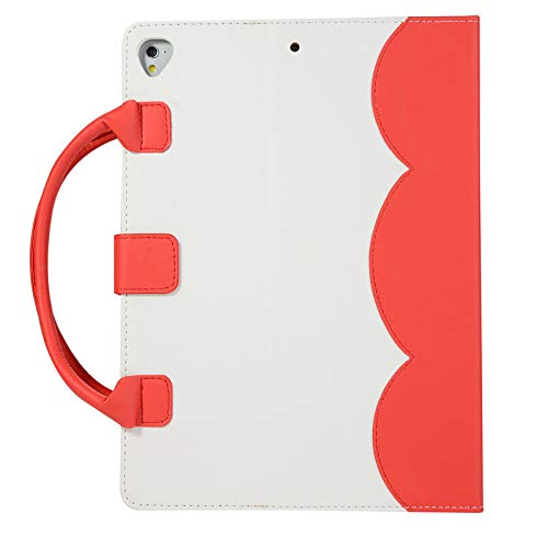 Businda iPad 2/3/4 Case with Hand Strap, Women Pocket Handbag Lightweight Stand Folio Case Cover Handbag Auto Wake/Sleep Feature with Wallet File Pocket for iPad 2/3/4, Red - Thumbnail 5