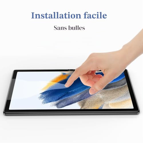 Gerutek [Pack of 2 Tempered Glass Screen Protector for Samsung Galaxy Tab A8 10.5 Inch 2021, SM-X200/X205 High Definition, 9H Hardness, Anti-Scratch, Screen Protector Film for Samsung Galaxy Tab A8 10.5 Inches