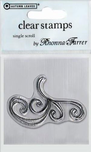 Rhonna Farrer Single Scroll Clear Stamp